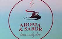 Logo Aroma & Sabor - Doces e Salgados
